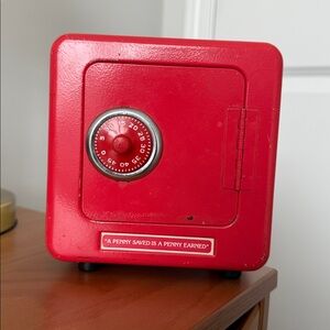 Vintage A Penny Saved is a Penny Earned Piggy Coin Bank